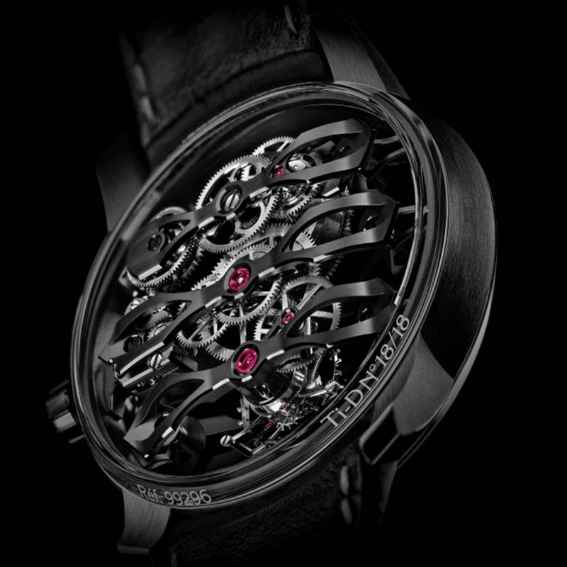 Girard-Perregaux芝柏表聯乘Aston Martin｜一身黑魂的Tourbillon with Three Flying Bridges - Aston Martin Edition-復刻表