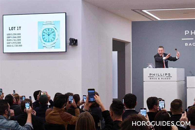 百達(dá)翡麗5711 Tiffany Blue，成交價臺幣1億8000萬、港幣5000萬-復(fù)刻表