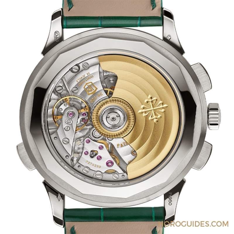 百達翡麗世界時區計時碼表5930首度推出鉑金款，挾綠面尊貴亮相-復刻表