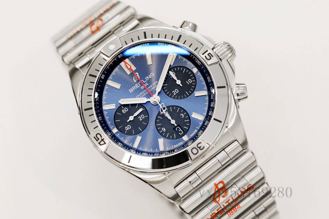 GF廠百年靈大鋼王機械計時藍盤腕表質(zhì)量怎么樣-復刻表