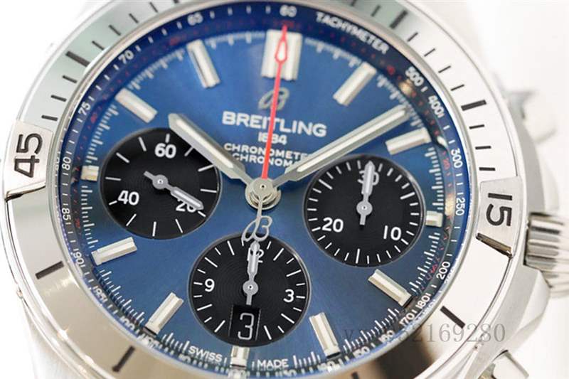 GF廠百年靈大鋼王機械計時藍盤腕表質(zhì)量怎么樣-復刻表