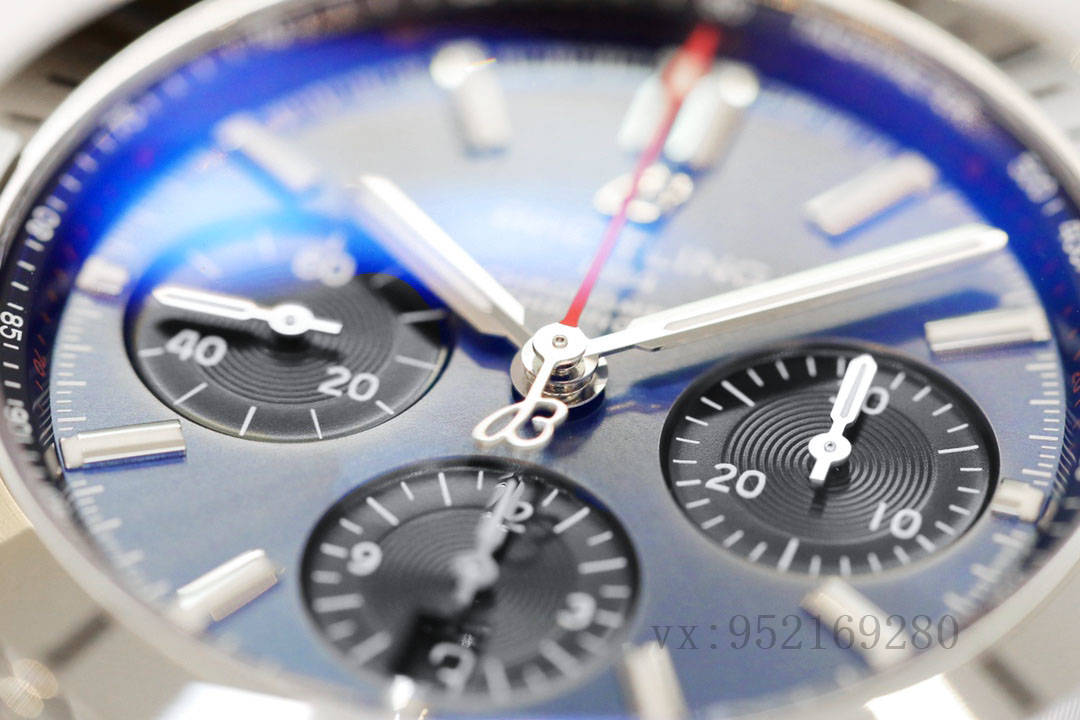 GF廠百年靈大鋼王機械計時藍盤腕表質(zhì)量怎么樣-復刻表