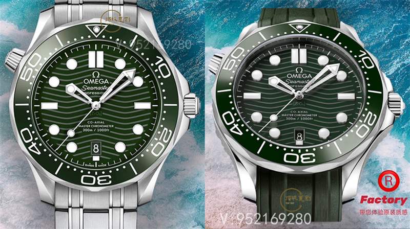 OR廠爆款綠盤海馬300上市,OR廠歐米茄海馬300綠盤做工如何-復刻表