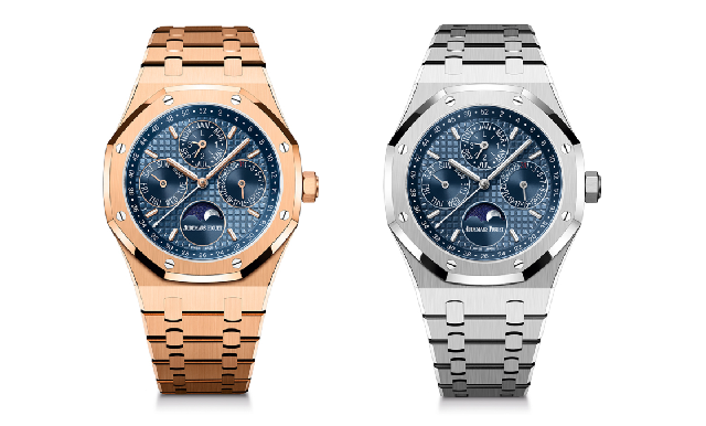 再添新藍(lán)面！愛(ài)彼皇家橡樹(shù)萬(wàn)年歷腕表-復(fù)刻表