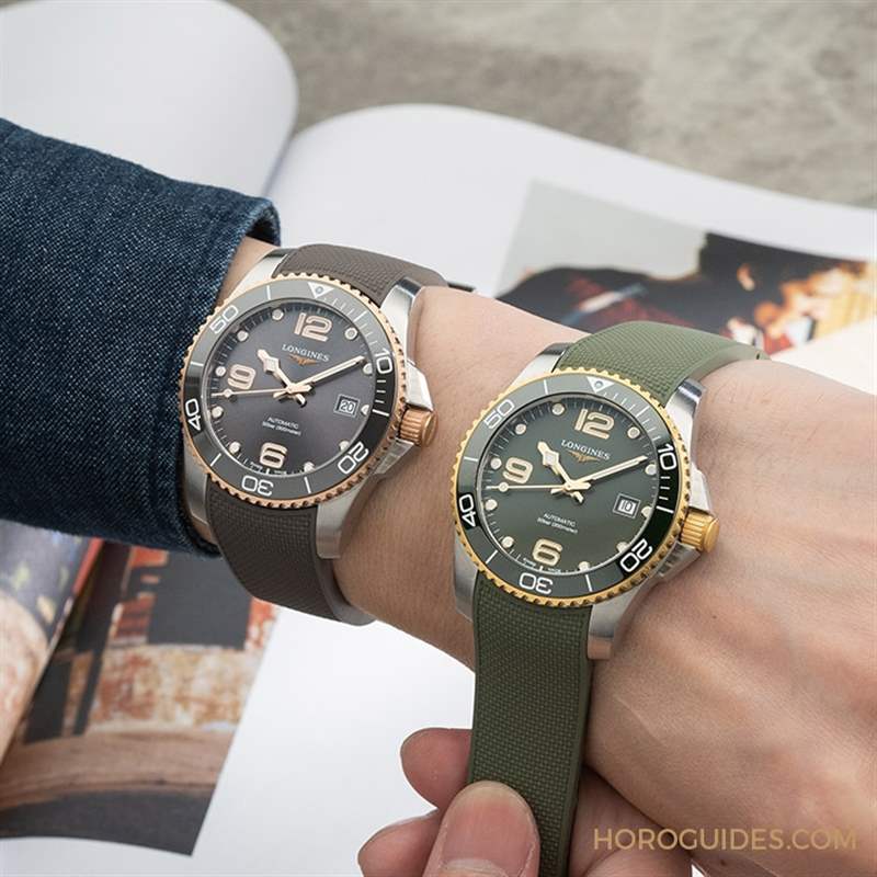 潛水表也要微奢華？2021浪琴深海征服者半金浪鬼-復刻表