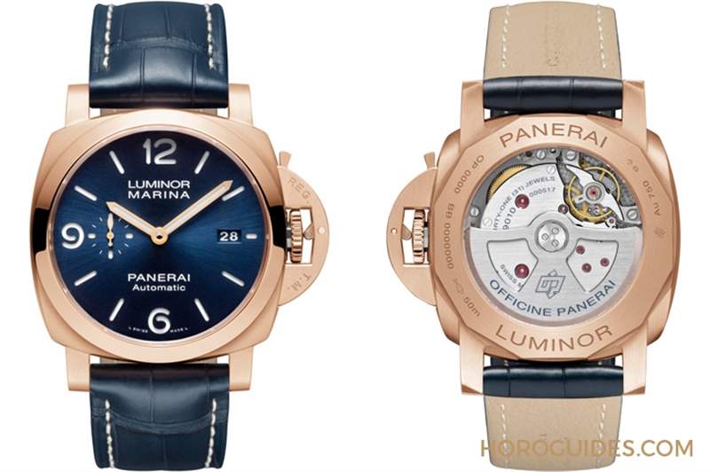 沛納海Goldtech?紅金的獨家魅力｜Luminor Marina Goldtech? 紅金44mm-PAM01112-復(fù)刻表
