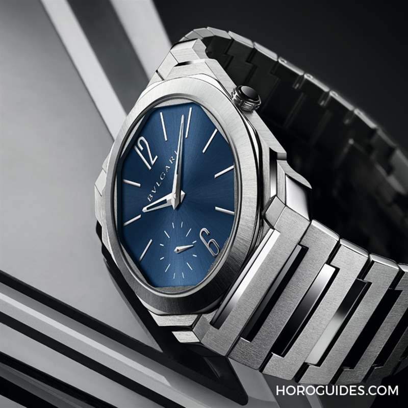 這樣的喀什米爾藍面，美絕了！BVLGARI Octo Finissimo超薄自動上鏈精鋼腕表-復(fù)刻表