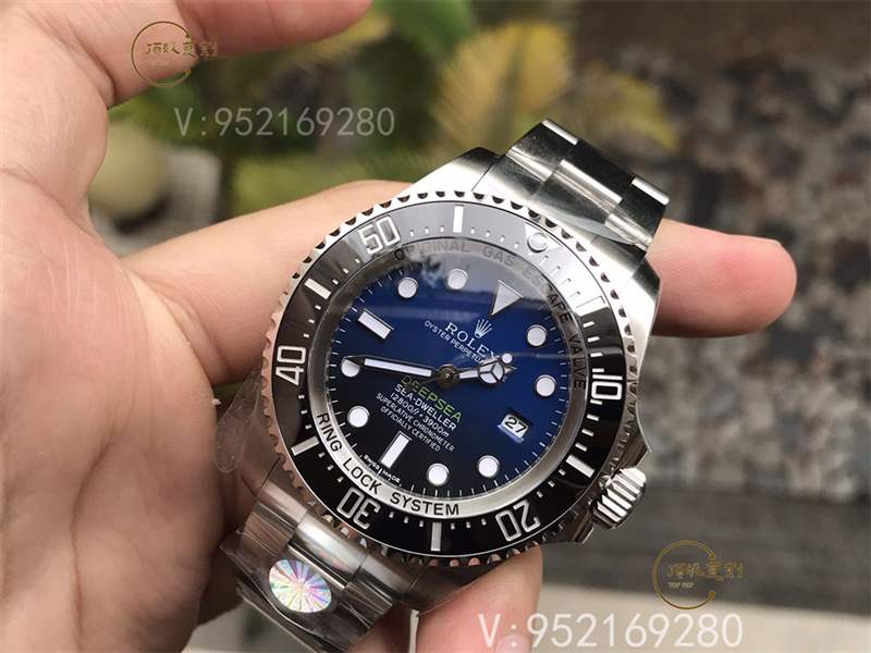 AR廠勞力士漸變藍鬼王v2版腕表復刻做工怎么樣對比n廠漸變鬼王-復刻表