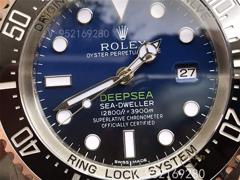 AR廠勞力士漸變藍鬼王v2版腕表復刻做工怎么樣對比n廠漸變鬼王-復刻表