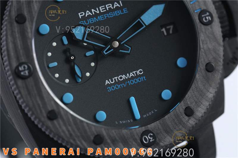 VS廠沛納海pam960碳纖維腕表復(fù)刻做工怎么樣,42mm亞洲人專屬-復(fù)刻表
