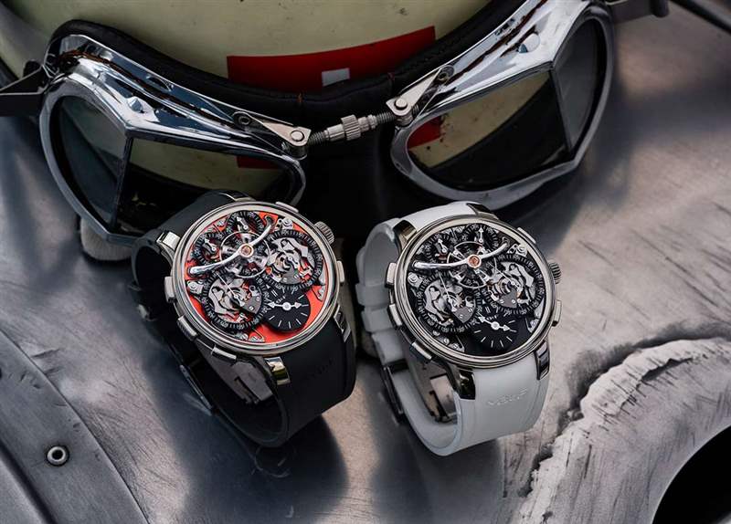 LM SEQUENTIAL EVOMB&F-洛朗·費里爾經典旅行者“SéRIE ATELIER”磁性綠色-復刻表