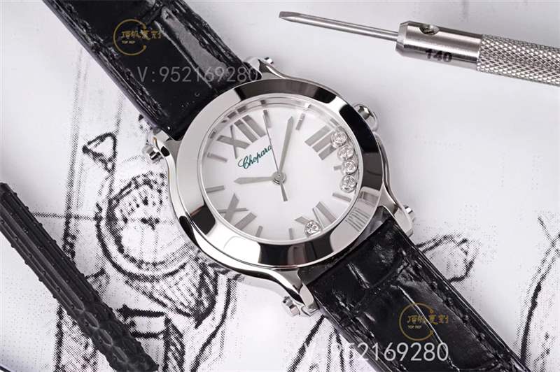 璀璨蕭邦:ZF廠蕭邦Happy Diamonds快樂(lè)的鉆石石英表對(duì)比正品-復(fù)刻表