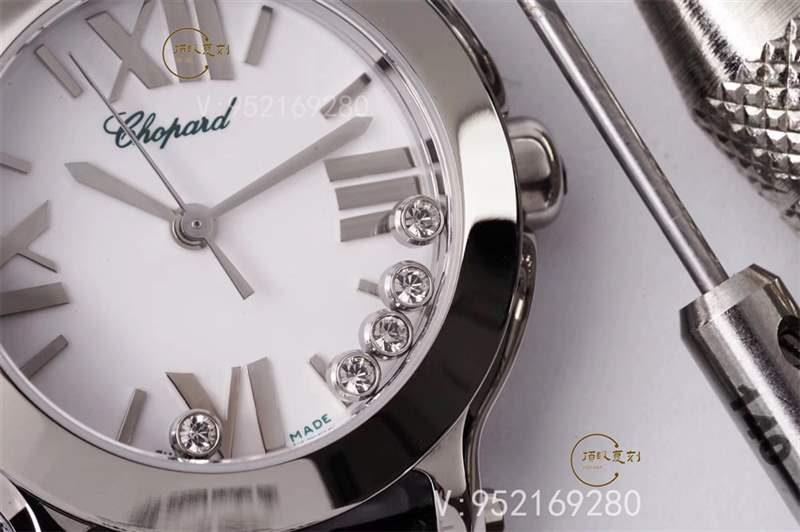 璀璨蕭邦:ZF廠蕭邦Happy Diamonds快樂(lè)的鉆石石英表對(duì)比正品-復(fù)刻表