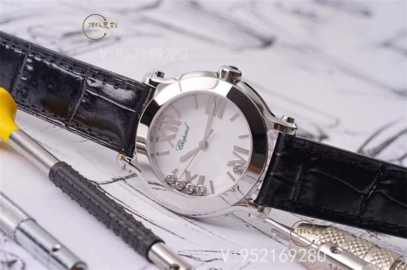 璀璨蕭邦:ZF廠蕭邦Happy Diamonds快樂(lè)的鉆石石英表對(duì)比正品-復(fù)刻表