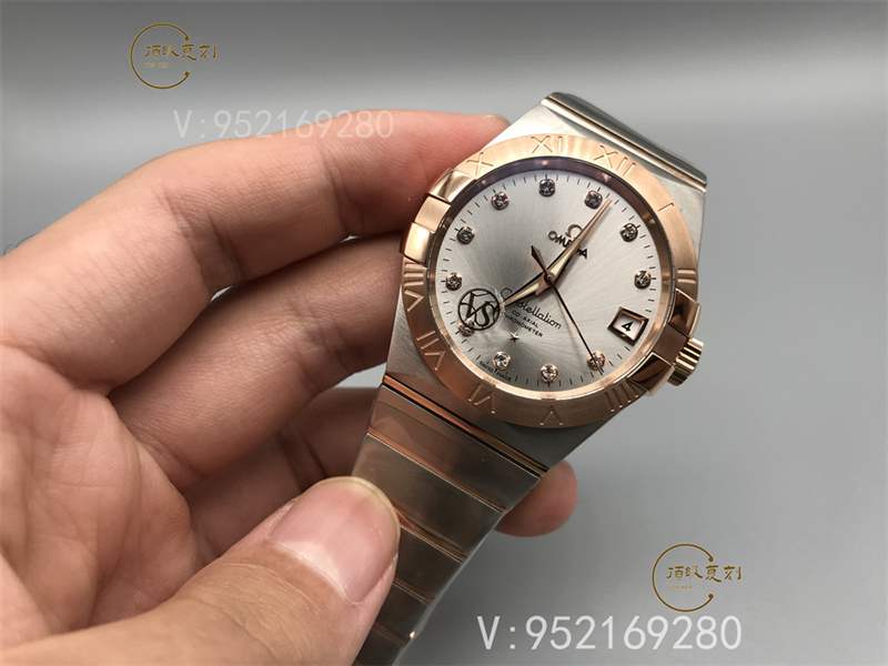 VS廠歐米茄星座間枚金鉆釘做工怎么樣123.20.38.21.52.001-復(fù)刻表