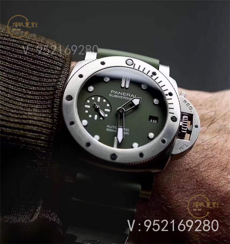 VS廠沛納海pam1055綠海魂復刻做工怎么樣,別具一格的軍綠色-復刻表