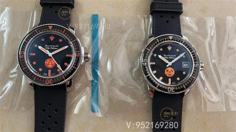 GS廠寶珀五十噚「輻射標(biāo)記」5008b梭子魚復(fù)刻表做工怎么樣-復(fù)刻表