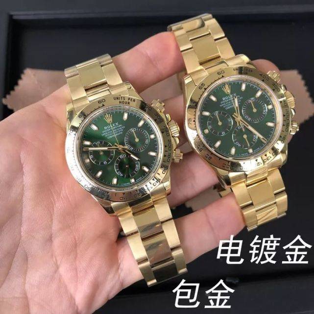 N廠綠金迪「4130機芯」對比AR廠綠金迪更完美-復(fù)刻表