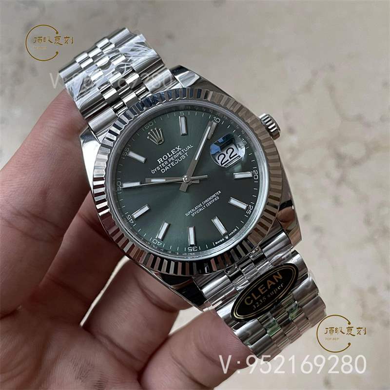 c廠(clean廠)勞力士日志126334薄荷綠盤41mm復刻表做工怎么樣-復刻表