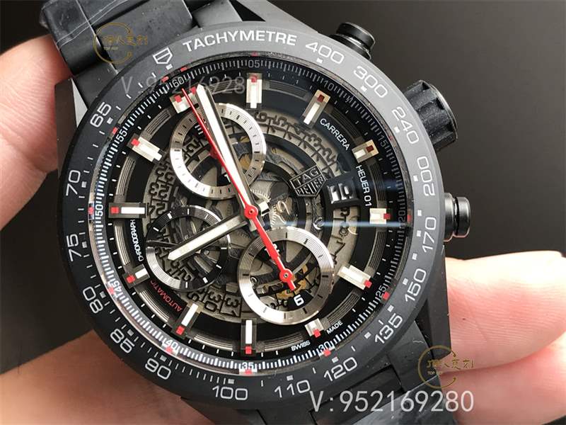 XF廠卡萊拉黑陶瓷-XF廠泰格豪雅卡萊拉黑騎士復(fù)刻表做工怎么樣-復(fù)刻表