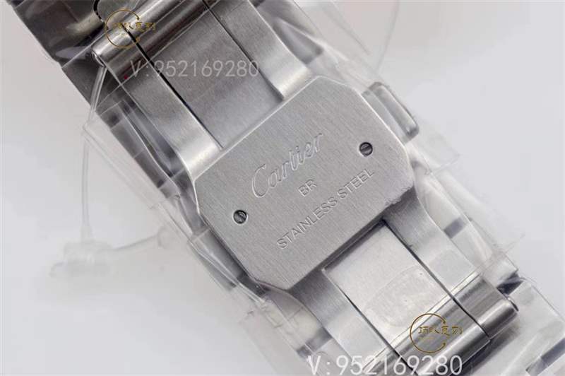 V6廠卡地亞大號山度士桑托斯復刻表新款碳鍍層做工怎么樣-復刻表