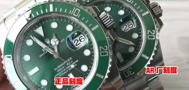 N廠勞力士綠水鬼對比ar廠怎么樣,那個更值得入手-復刻表