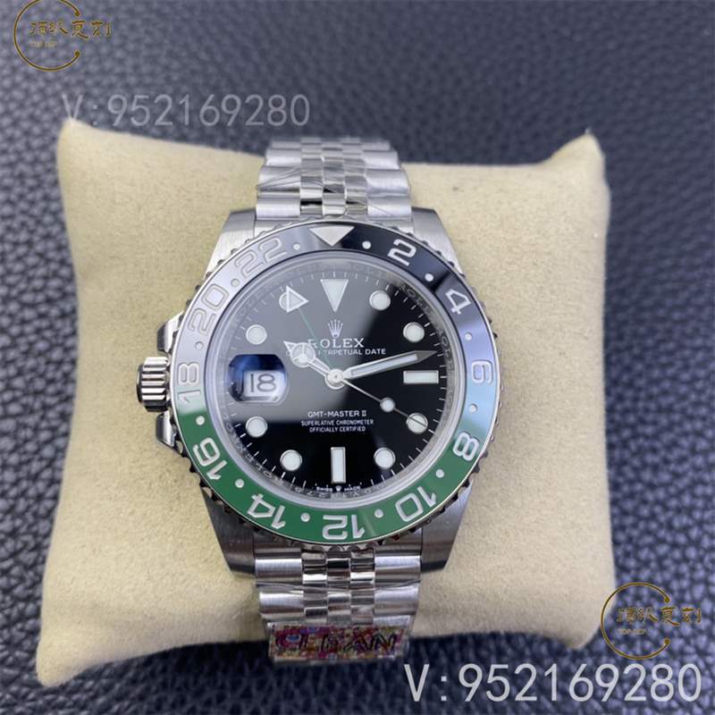 C廠(Clean廠)勞力士格林尼治雪碧黑綠圈左撇子復(fù)刻表M126720對比正品怎么樣-復(fù)刻表