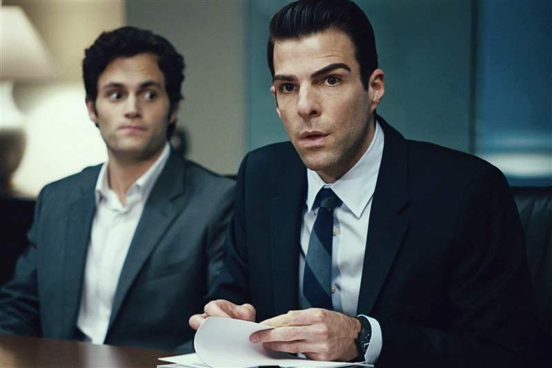 看電影扎卡里·昆托（Zachary Quinto）在“追加保證金”中佩戴保時捷設(shè)計計時碼表預(yù)測金融危機-復(fù)刻表