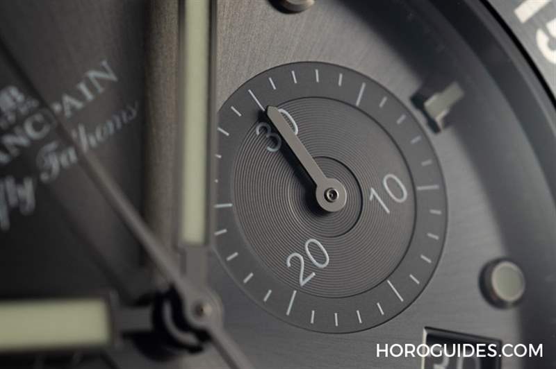 18K紅金藍面、23級鈦灰面，Blancpain五十噚深潛器飛返計時碼表兩款延伸新作-復刻表