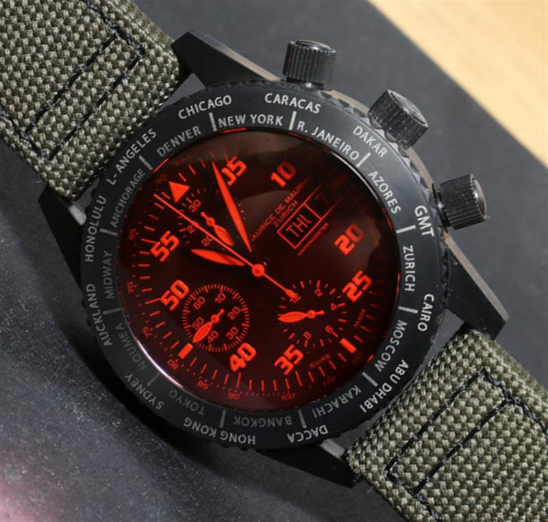 Maurice de Mauriac計時碼表現(xiàn)代旅行計時器腕表評論-復刻表