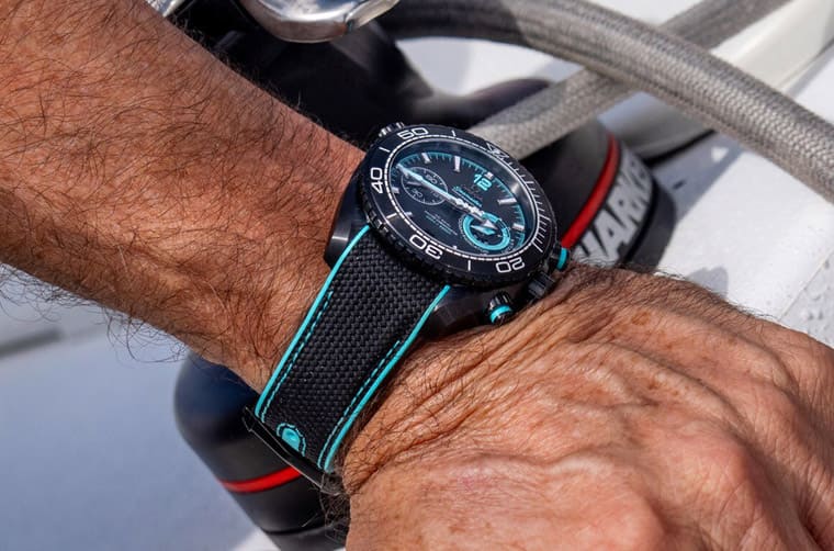 歐米茄以海馬Planet Ocean計時碼表為基礎創作最新阿聯酋航空紐西蘭ETNZ船隊聯名表-復刻表