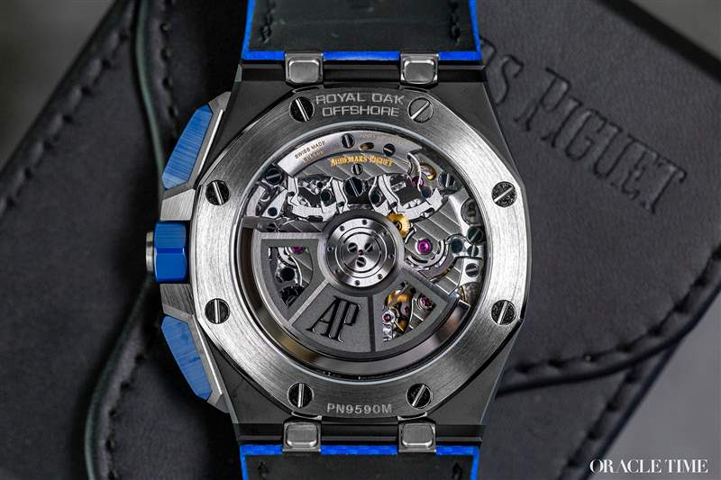 愛彼皇家橡樹離岸型自動上鏈計時黑色和藍色陶瓷腕表-復刻表