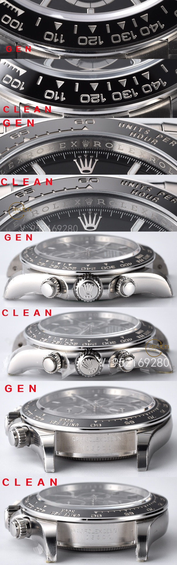 Clean廠C廠勞力士4131黑陶迪126500ln手表對(duì)比正品怎么樣-復(fù)刻表