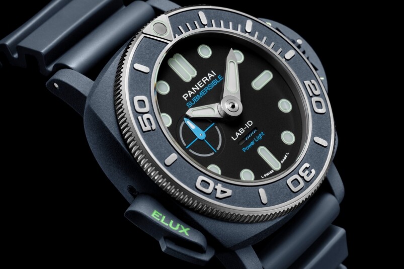 夜光功能新高度！ Panerai全新Submersible Elux LAB-ID腕表 以純機械一鍵開關(guān)發(fā)光系統(tǒng)-復(fù)刻表