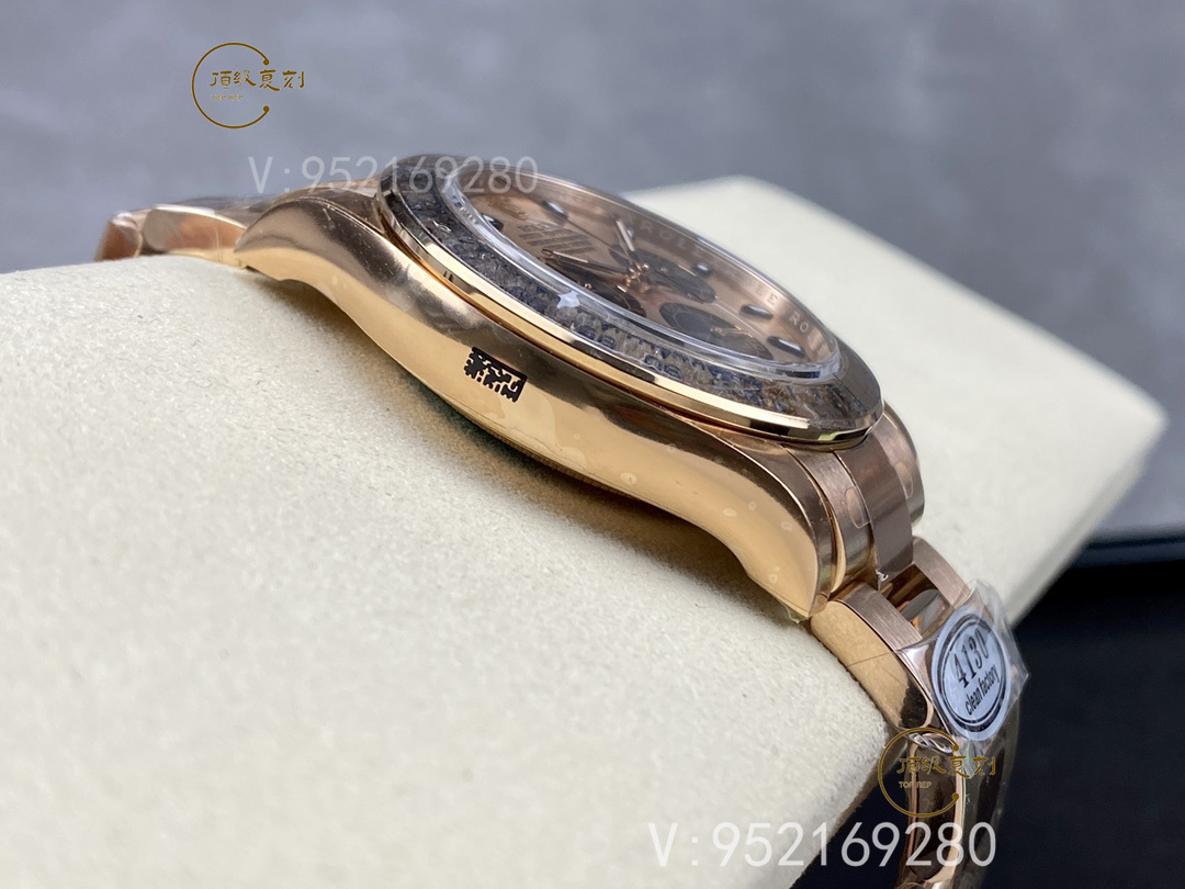 Clean廠C廠勞力士迪通拿全玫瑰金腕表4130機芯版本詳細評測-復刻表