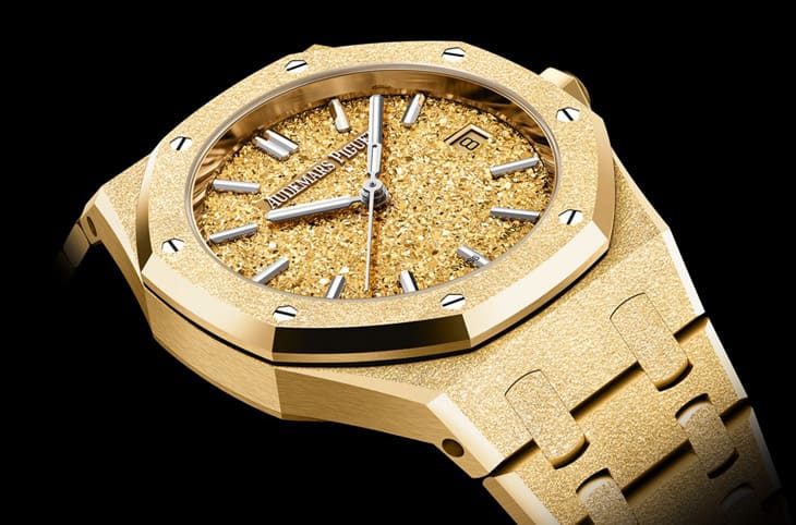 愛(ài)彼皇家橡樹(shù)系列再添新作：霜金自動(dòng)表的璀璨工藝-復(fù)刻表