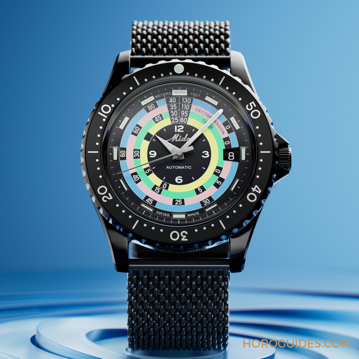 漆黑中的復古“彩虹圈”！ MIDO再度推出Ocean Star Decompression Timer 1961復刻限量版-復刻表
