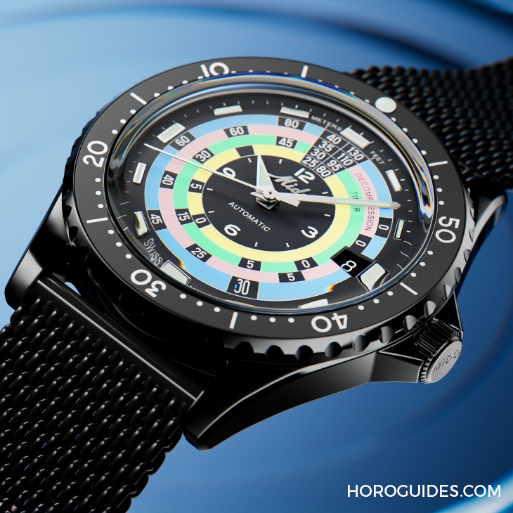 漆黑中的復古“彩虹圈”！ MIDO再度推出Ocean Star Decompression Timer 1961復刻限量版-復刻表