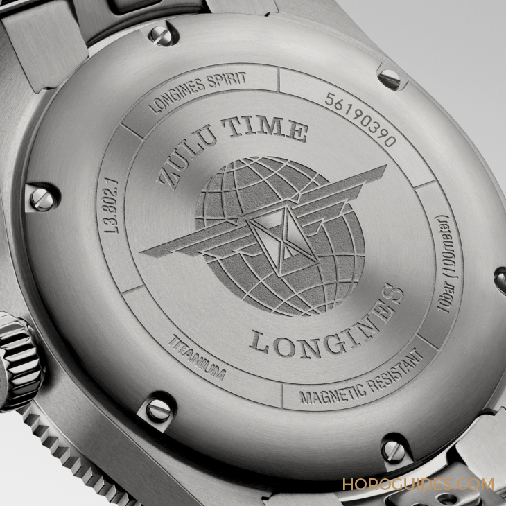 LONGINES Spirit再掀熱潮! Spirit Zulu Time鈦金屬腕表與計時秒表間金新色登場-復刻表